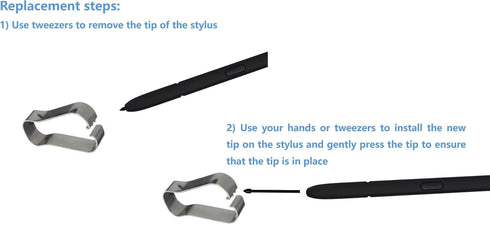 2Pcs S22 Ultra Stylus S Pen Replacement for Samsung Galaxy S22 Ultra Without Bluetooth (Phantom Black)......