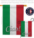 Breeze Decor Regional Nation International World Country Particular Area House Banner Small Yard Double-Sided, Garden Flag 13"x 18.5", Italian Dec...