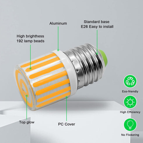 E26 Refrigerator Light Bulb 7W 60W Equivalent Fridge Light Bulb Replacement 800 Lumen 3000K Warm White Freezer Light Bulb Energy Saving LED Light ...