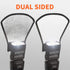 2 Pack Flash Diffuser Reflector - 2-Sided White/Silver Bend Bounce Flash Reflector Kit with Elastic Strap for Canon, Nikon, Sony, Fuji and All Spe...