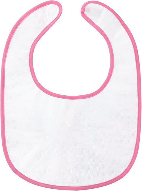 Littleforbig Cotton Waterproof Babydoll Printed Adult Bib with Adjustable Velcro Closure - Pretty in Pink Sissy Bib...
