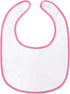 Littleforbig Cotton Waterproof Babydoll Printed Adult Bib with Adjustable Velcro Closure - Pretty in Pink Sissy Bib...