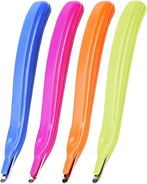 ZZTX 4 PCS Professional Magnetic Staple Remover Puller Rubberized Staples Remover Staple Removal Tool for School Office Home 4 Colors...