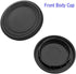 Nikkor Rear Lens Cap + Camera Body Cover for Nikon D7500 D7000 D850 D810 D800 D750 D350 D600 D3500 D3400 D3300 D3200 D3100 D5600 D5500 D5300 D5200...