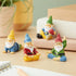 Juvale 4 Pieces Mini Garden Gnomes, Outdoor Fairy Miniature Statue Accessories Set, Decorations in Funny Poses, Yard Ornaments for Yoga Gifts, Gar...