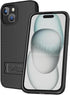 BELTRON Case Holster Combo for iPhone 15, Slim Protective Full Body Grip Case & Swivel Belt Clip 3 in 1 Combo with Kickstand/Card Holder Compatibl...