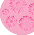 Flower Resin Mold 2 Pcs, Flower Chocolate Silicone Mold, Fondant Flower Molds for Cake Decoration Candy Cupcake Topper Cake Polymer Clay Crafts Ep...