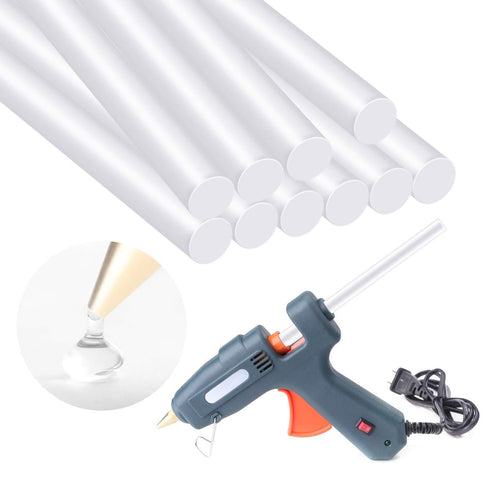 Mini Hot Glue Sticks Clear, 3.93x0.27 Inch 72pcs Small Hot Glue Sticks for Fabric Wood, Hot Melt Adhesive Glue Sticks Bulk for Craft DIY Art Gluin...