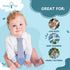 Tasty Tie Teething Tie, 3-in-1 Clip-on Baby Tie Crinkle Toy & Silicone Teether for 3-6-9-12-18 Month Babies | GOTS Certified Organic Cotton | Uniq...