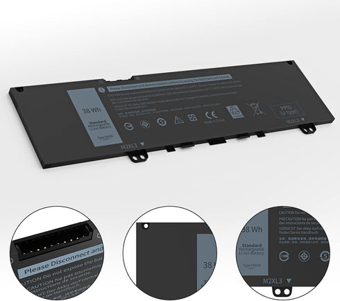 F62G0 Battery for Dell Inspiron 7373 Inspiron 13 7000 Battery 2 in 1 Fit for Inspiron 13 7373 7386 7370 7380 5370 Vostro 13 5370 P83G P87G - [ROJC...