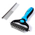 Pet Grooming Brush and Metal Comb Double Sided Long Hair Pet Undercoat Cleaner Knotting Comb for Cats for Dogs and Pet Cats Removes Mats and Lint ...
