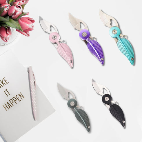 Pocket Knives & Folding Knives,Mini Pocket Knife for Women,Small Pocket Knife,Edc Knife with Chain,Cool Knives,Cool Gadgets,Cute Key Accessories(B...