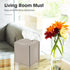 Raymen Tissue Box Cover, Modern Saddle Leather Square Tissue Box Holder - Decorative Holder Organizer for Bathroom Vanity Countertop, Night Stands...
