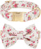 Adjustable Pet Bow Tie and Dog Collar for Small Medium Large Dogs, Puppy Collar with Bowtie, Cute Bow and Dog Collars - Comfortable, Soft, and Dur...