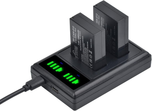 Pickle Power LP-E12 Battery and LED Dual USB Charger for Canon PowerShot SX70 HS, EOS M M2 M10 M50 M100 M200, M50 Mark II, Rebel SL1 Digital Camer...
