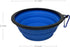 Small Portable Collapsible Pet Bowl, Foldable Food & Water Dish for Dogs & Cats, Ideal for Travel, Hiking, Camping & Outdoor Activities (Light Blu...