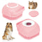 Bath Brush Silicone, Massage Soft Brush Dog Cats, Pet Massage Brush Bubble Body Brush-Pink...
