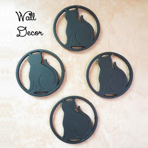 Black Cat Metal Trivet with Feet for Kitchen or Dining Table - Cast Iron - 5.6-Inches Across - More Than One Makes a Set for Countertop - Popular ...