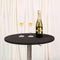 JISEN Cocktail Spandex Round Tablecloth Fitted Stretchable Table Cap 28 Inch A-Black...