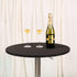 JISEN Cocktail Spandex Round Tablecloth Fitted Stretchable Table Cap 28 Inch A-Black...