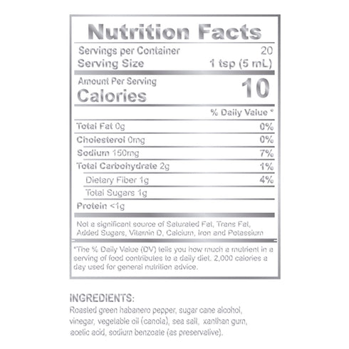 Tres Espadas | Habanero Hot Sauce | Habanero Pepper | Mexican Gourmet Recipe | Hot Sauce Bottle 3.5 fl oz | Green Roasted Habanero Flavor...