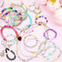 500PCS 4x7mm Acrylic Letter Beads F for Friendship Bracelets Jewelry Making, White Round Flat Acrylic with Colourful Alphabet Beads for DIY Crafts...