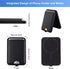 Magnetic Leather Phone Wallet Holder for iPhone,Compatible with iPhone MagSafe Wallet Stand for iPhone 14/13/12 Series with Magsafe or Phones with...