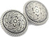 Bezelry 12 Pieces Celtic Mandala Metal Shank Buttons. 20mm(3/4 inch) (Antique Silver)...