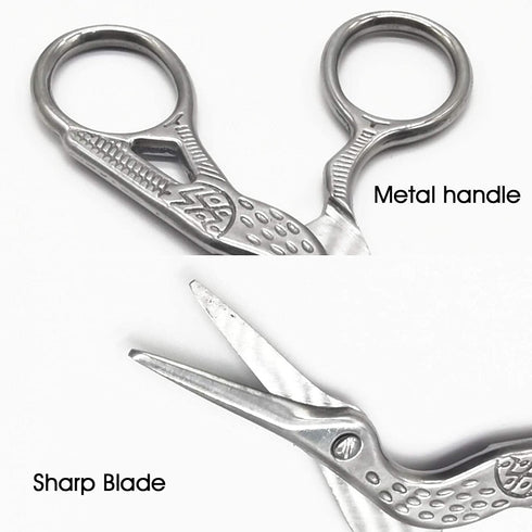 YOOHUA 6PCS Stork Scissors, Crane Design Sewing Scissors Stainless Steel Tip Dressmaker Shears DIY Tools for Embroidery, Craft, Needle Work, Art W...