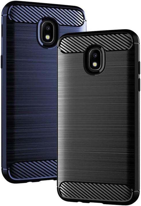 Phone case for Samsung Galaxy J7 Star J7 Refine J7 2018 J7V V 2nd Gen J737V with Tempered Glass Screen Protector Slim Thin Accessories Protective ...