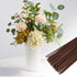 60 Pack Floral Stems Wire for Paper Flower 2 Gauge Brown Flower Stems for Crochet Projects 16 Inch Artificial Brown Crafts Wire Wreath Making Supp...
