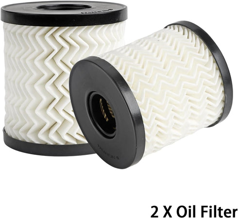 Engine Oil Filter Fits for BMW Mini Cooper Cooper Clubman Countryman Paceman - R55 R56 R57 R58 R59 R60 R61 Replaces# 11427622446 (2 Pcs)...