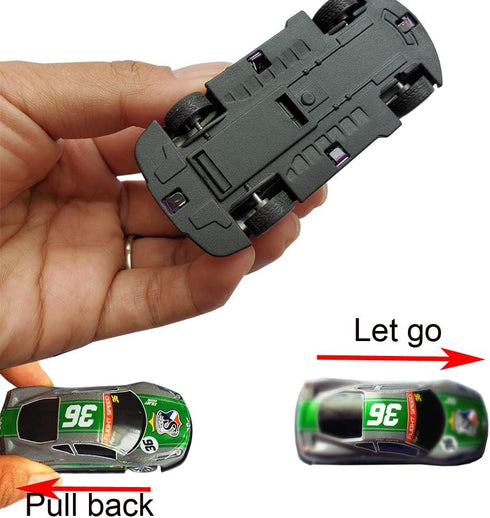 Pull Back Racing Cars Die cast Race Car Vehicles,3 Inch Metal Friction Powered Car Toys for Toddlers, Set of 5 (Racing Cars)...