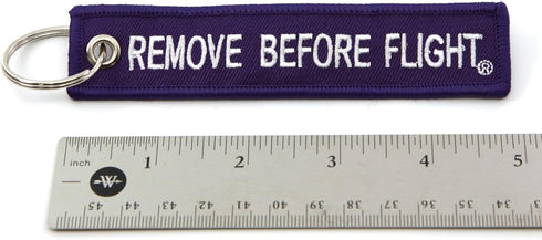 Remove Before Flight Key Chain - 5pcs - Purple...