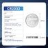 EEMB 10PACK CR2032 Battery 3V Lithium Button Coin Cell Batteries 2032 Battery DL2032, ECR2032, LM2032 for Remotes Watches Calculators Door Chimes ...