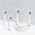 LazyMe Electric Toothbrush Heads Holder Charger Holders and 4 Toothbrush Heads Dust-Proof Covers for Oral-B Electric Toothbrush Series...