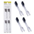 Ionic Toothbrush Replacement Brush Heads Refill, 4 Count -3 Row Honeycomb Point Bristle, Binchotan Charcoal and Silver Ions...