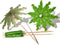 50 Pcs Cocktail Drink Green Tropical Coconut Palm Tree Paper Umbrellas Picks - Cocktail Parasols Cupcake Picks for Hawaiian Party and Pool Party T...