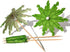50 Pcs Cocktail Drink Green Tropical Coconut Palm Tree Paper Umbrellas Picks - Cocktail Parasols Cupcake Picks for Hawaiian Party and Pool Party T...