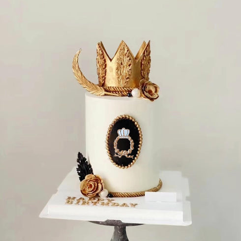 Crown Fondant Mold Crown Cake Topper Mold Silicone Crown Mold For Cake Decorating Cupcake Topper Candy Chocolate Gum Paste Polymer Clay...