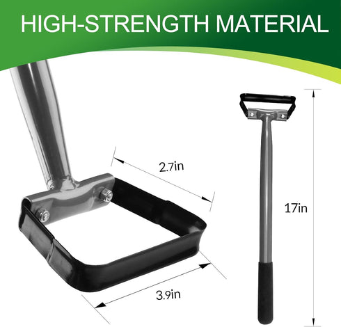Walensee Mini Action Hoe for Weeding Stirrup Hoe Tools for Garden Hula-Ho with 14- Inch Scuffle Loop Hoe Gardening Weeder Cultivator, Sharp Durabl...