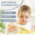 6 Piece Toddler Utensils, Kids Stainless Steel Silverware Set,2 Children Safe Forks + 2 baby spoons + 2 toddler knife,Mirror Polished,Gentle On Gu...