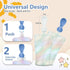 Playful & Practical Silicone Spoon Set for Baby Food Pouches - 4 Squeeze Pouch Spoon Attachments with Kid-Friendly Travel Cases...