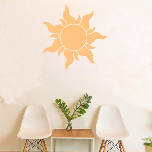 5PCS Sun Stencils for Painting on Wood Wall Reusable Boho Sun Stencils for Crafts Canvas Furniture Wall Drawing Card Making Pattern Decor...