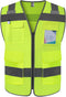 TCCFCCT Safety Vest for Men 5 Pockets Reflective Vest for Men Women, Durable High Visibility Vest, Construction Vest with Horizontal Strip for Wal...