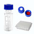 2mL Autosampler Vials, 9-425 HPLC Vials with Screw Cap, White PTFE & Red Silicone Septa, Borosilicate Sample Vial with Writing Area and Graduation...