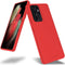 GOOSPERY Soft Feeling Jelly for Galaxy S21 Ultra Case (6.8 inches) Silky Slim Bumper Case Cover (Red)...
