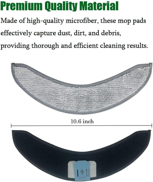 Chrostion Replacement Parts Compatible with iRobot Roomba Combo j7+/Plus & Combo j9+ Robot Vacuum Cleaner,4 Pack Mopping Pads + 6 Pack HEPA Filter...