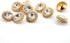 20 pcs Exquisite Rhinestone Golden Round Metal Sewing Shank Buttons for Coats -18mm -11/16"...