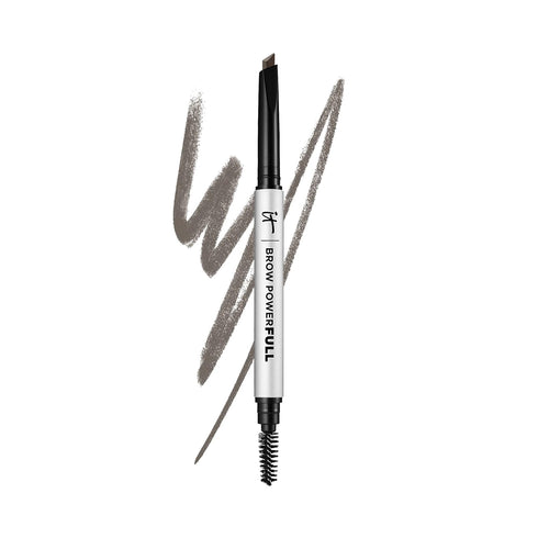 IT Cosmetics Brow PowerFULL, Universal Taupe - Universal Eyebrow Pencil with Triangular Tip - Delivers Bold Volume & Shaping - Budge-Proof Formula...